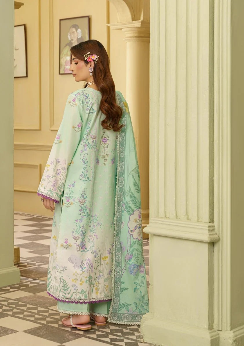 CORAL Gardenia Printed Unstitched Lawn 04 | Fashion Fusion