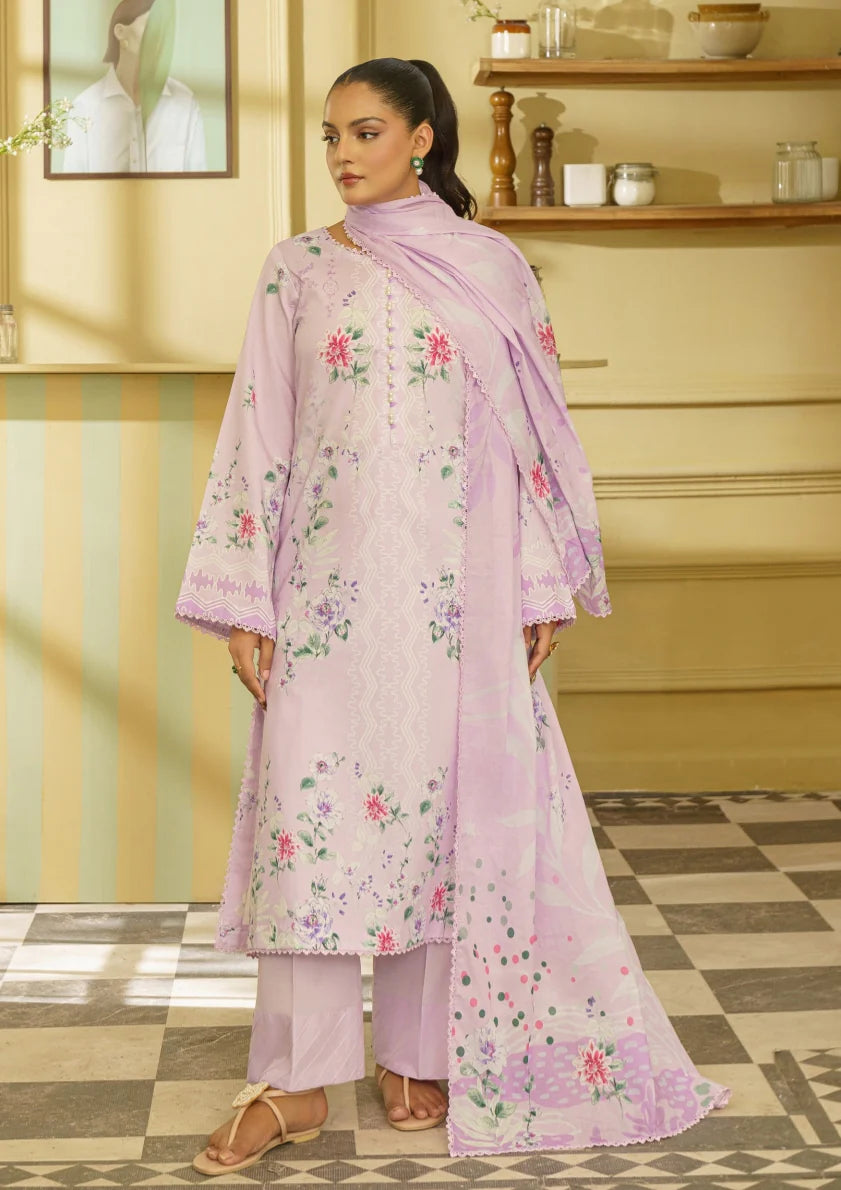 CORAL Gardenia Printed Unstitched Lawn 05 | Fashion Fusion