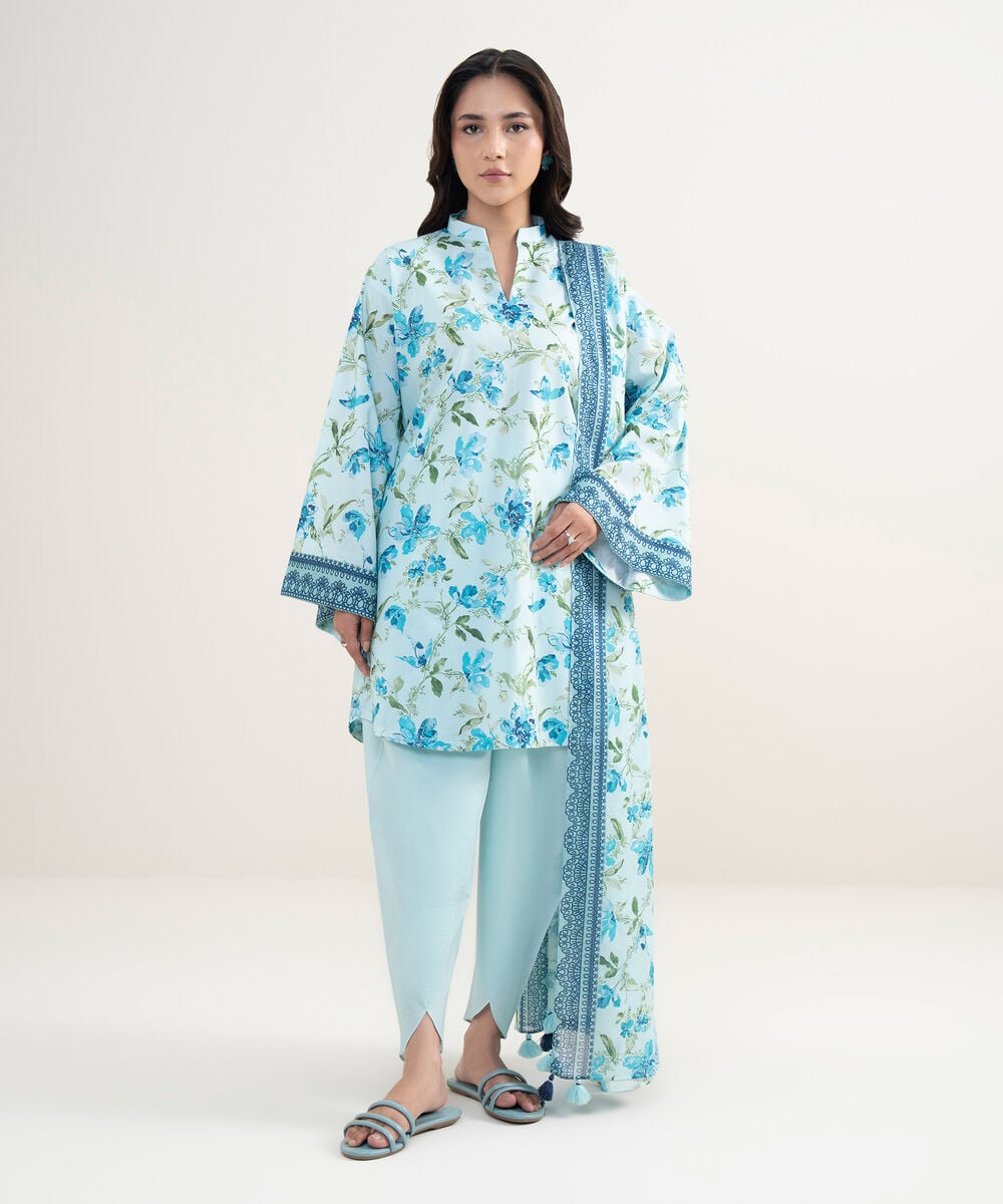 3 Piece Sapphire - Printed Lawn Suit