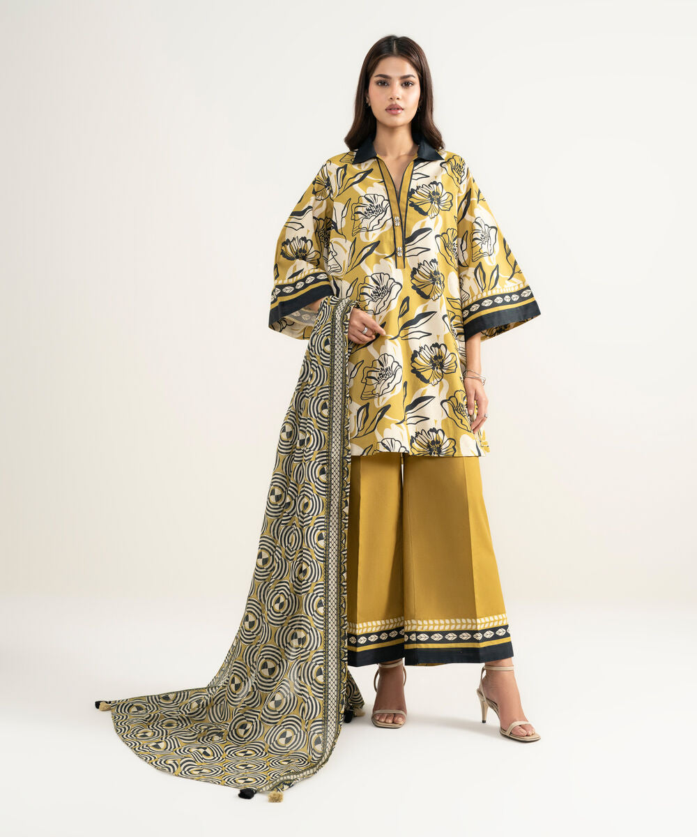 3 Piece Sapphire - Printed Lawn Suit