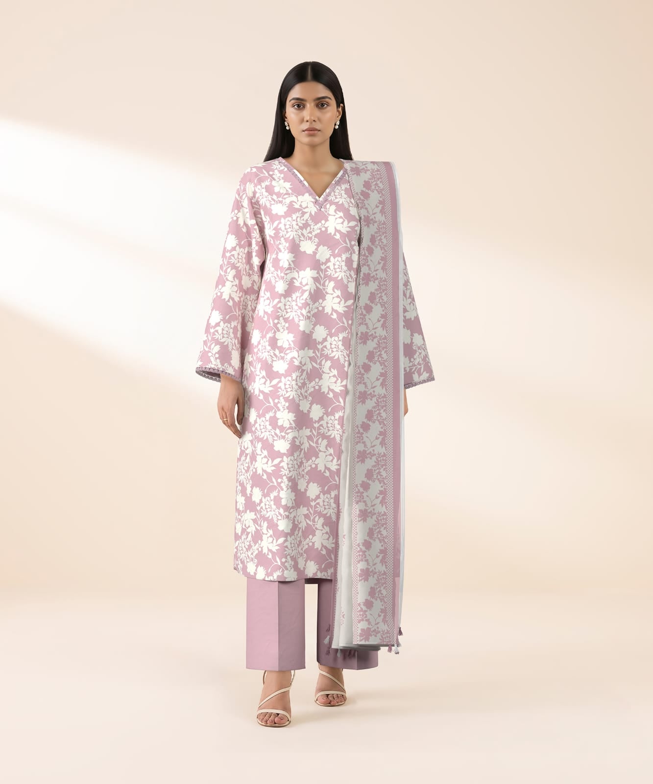 3 Piece Sapphire - Printed Lawn Suit