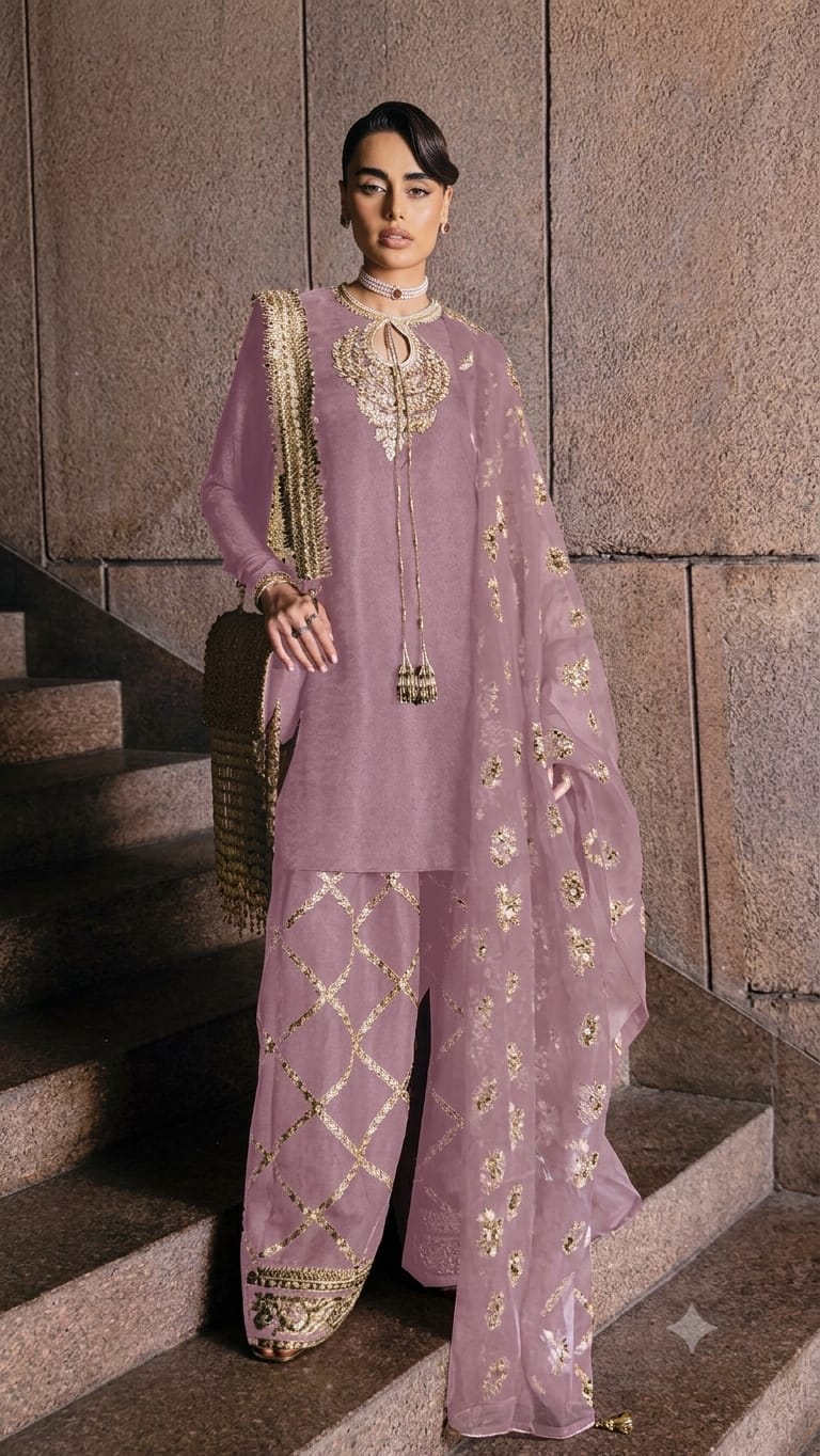 Hand-Embellished Tussar Silk | Fashion Fusion