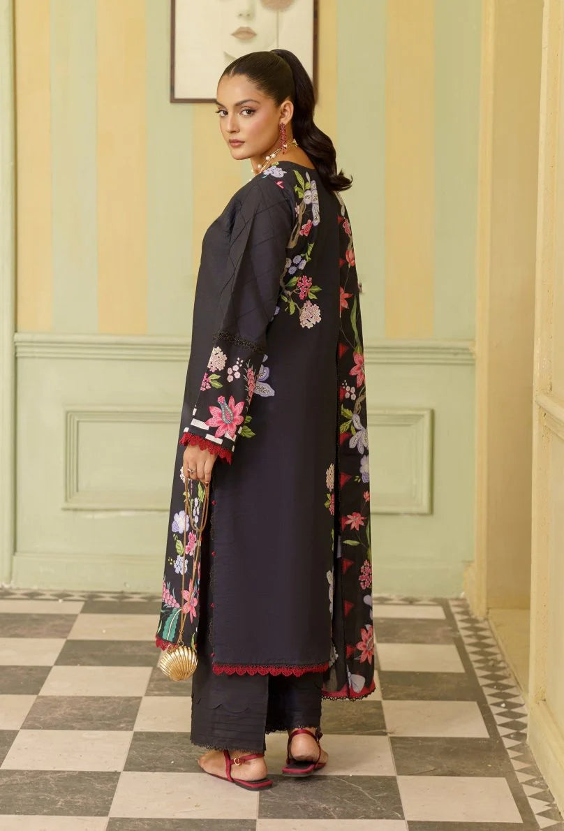 CORAL Gardenia Printed Unstitched Lawn 02 | Fashion Fusion