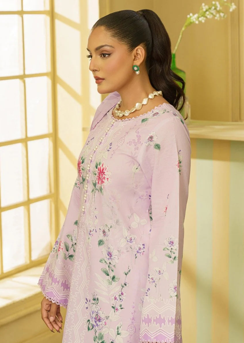 CORAL Gardenia Printed Unstitched Lawn 05 | Fashion Fusion