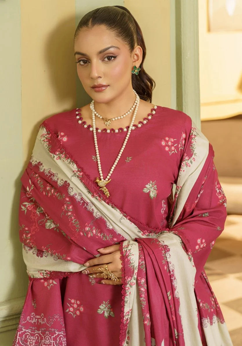 CORAL Gardenia Printed Unstitched Lawn 06 | Fashion Fusion