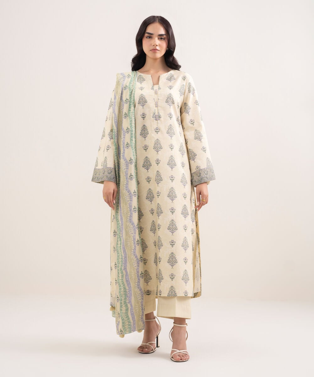 3 Piece Sapphire - Printed Lawn Suit