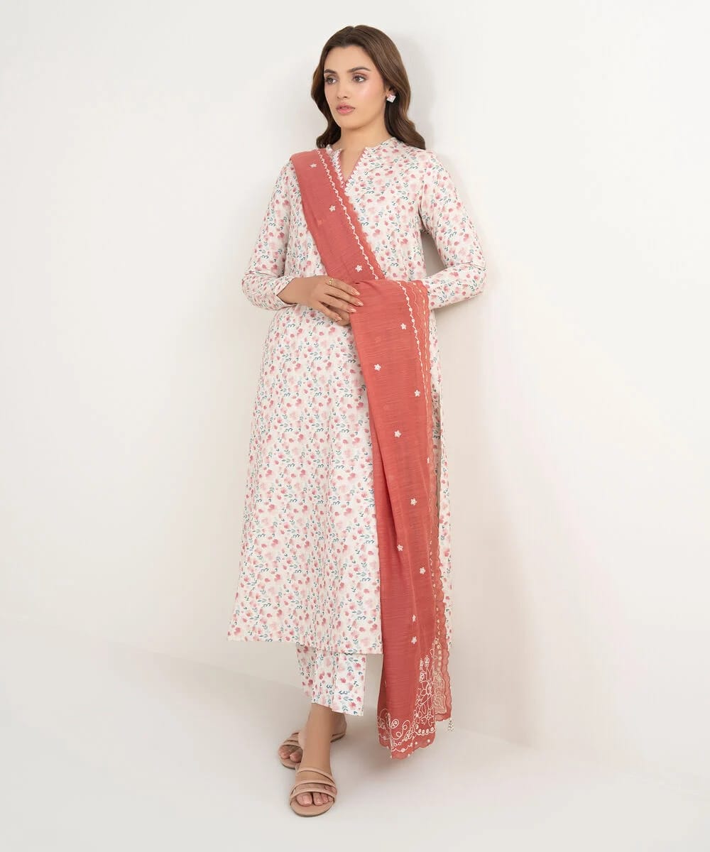 3 Piece Sapphire - Printed Lawn Suit