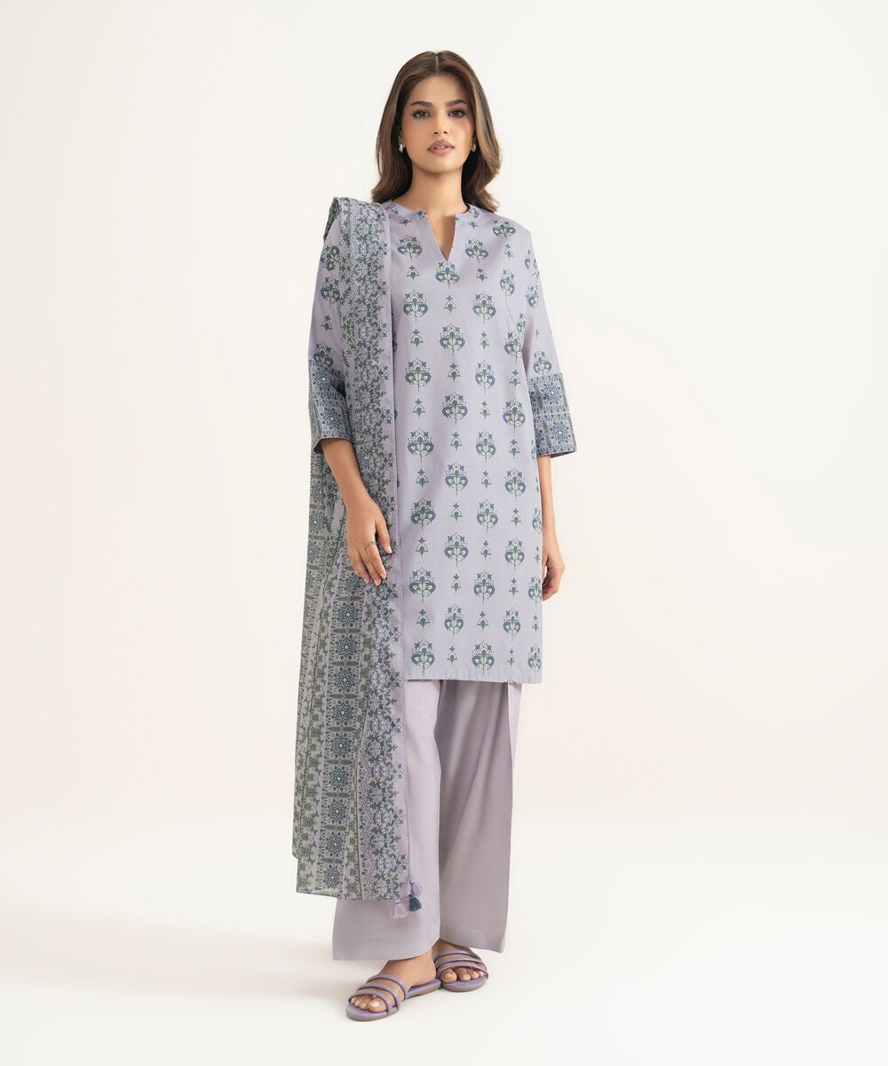 3 Piece Sapphire - Printed Lawn Suit