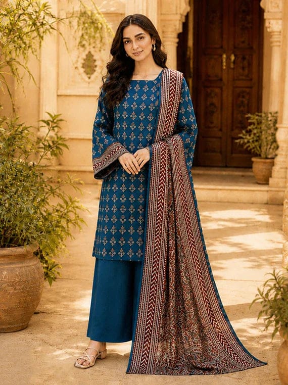 3 Piece Sapphire - Printed Lawn Suit
