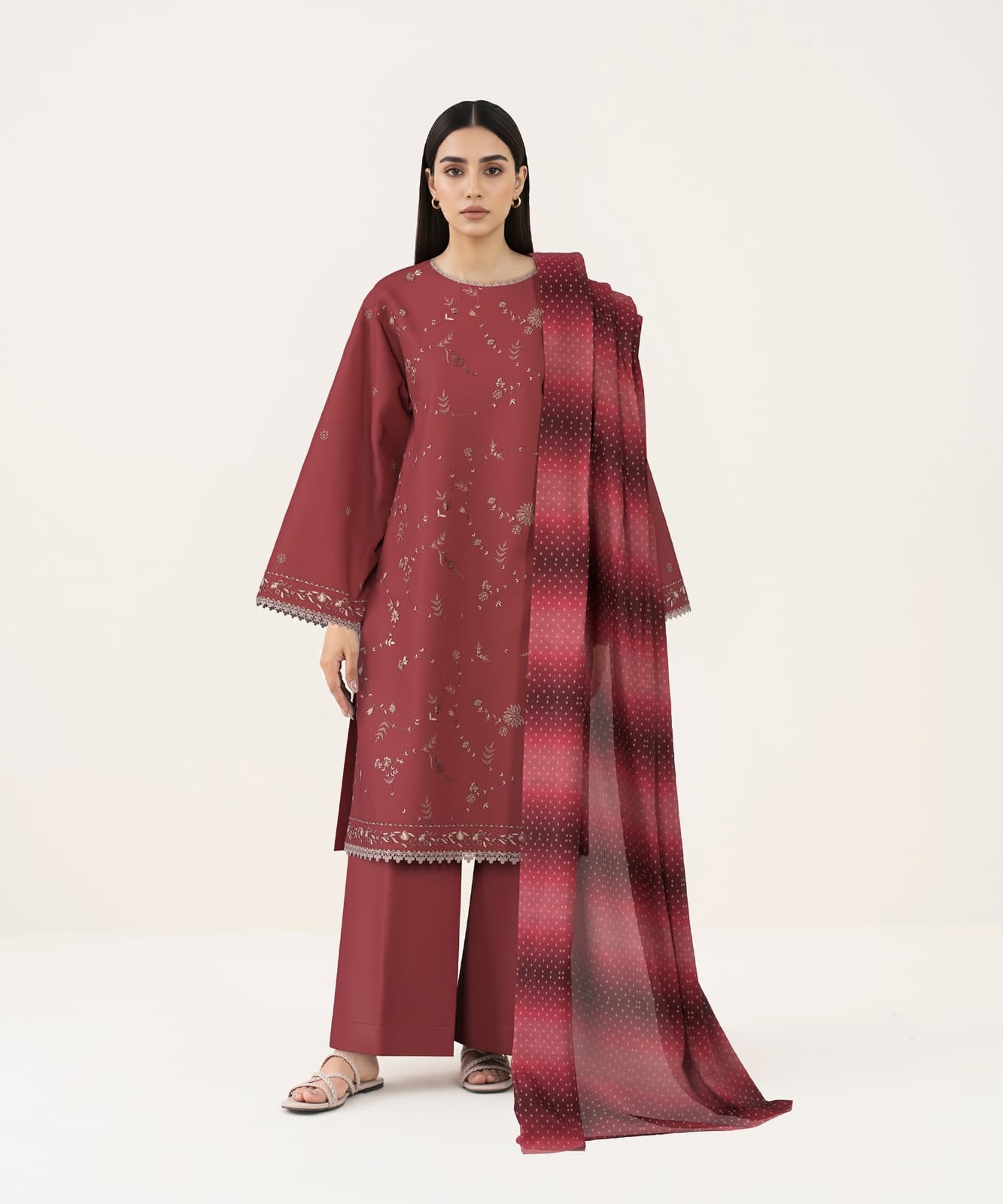 3 Piece Sapphire - Printed Lawn Suit