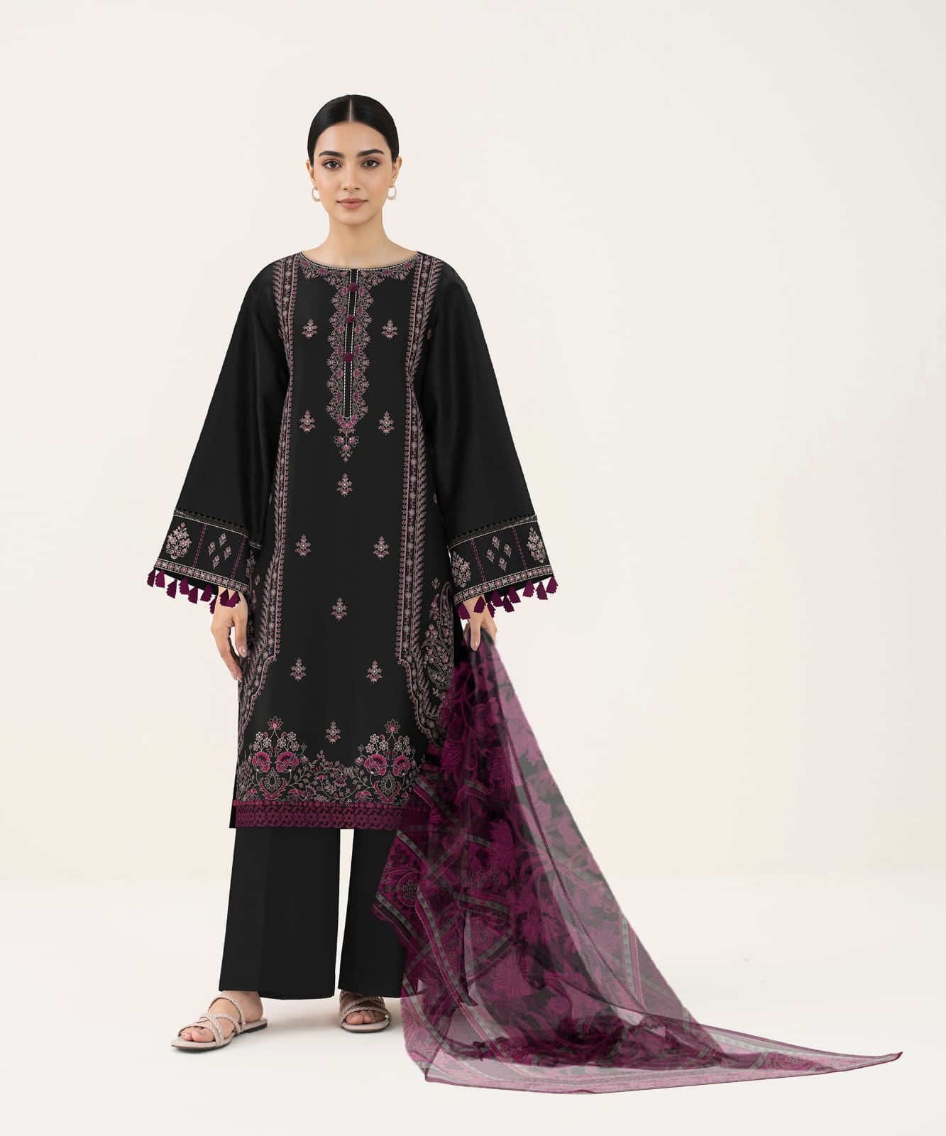 3 Piece Sapphire - Printed Lawn Suit