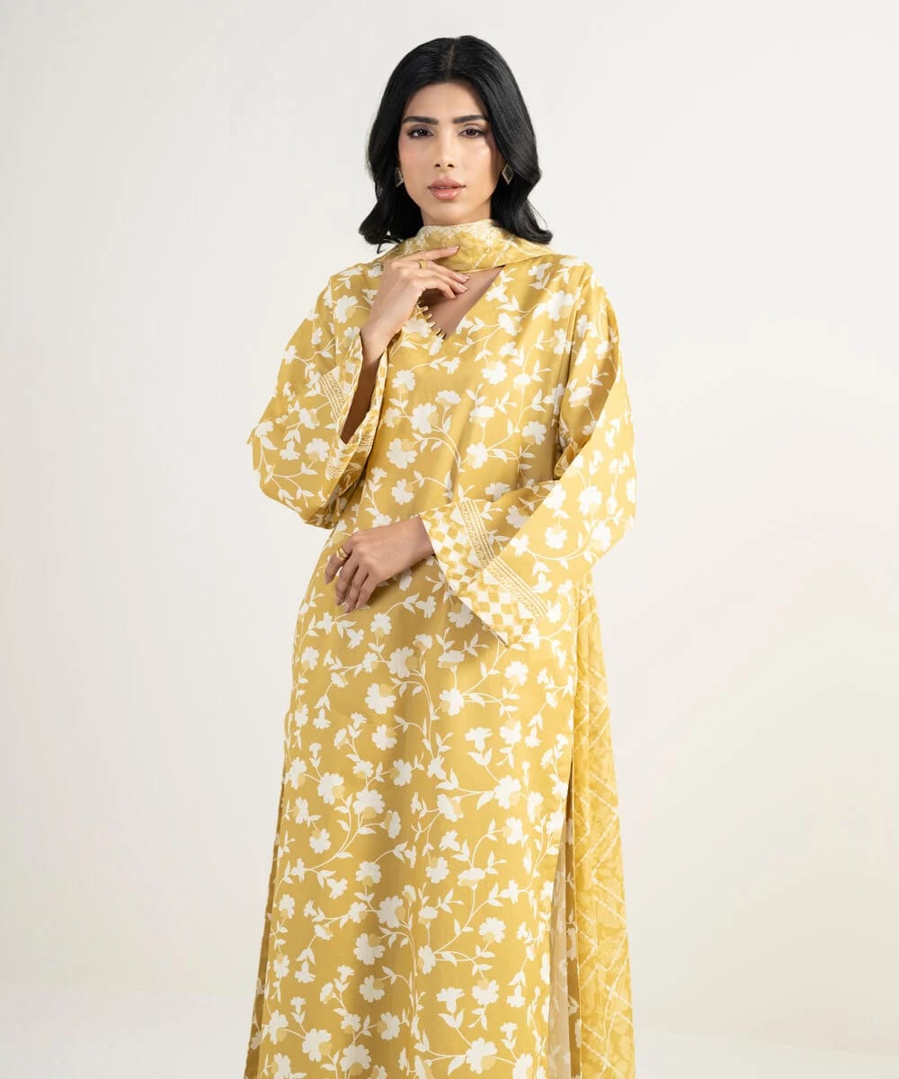 3 Piece Sapphire - Printed Lawn Suit