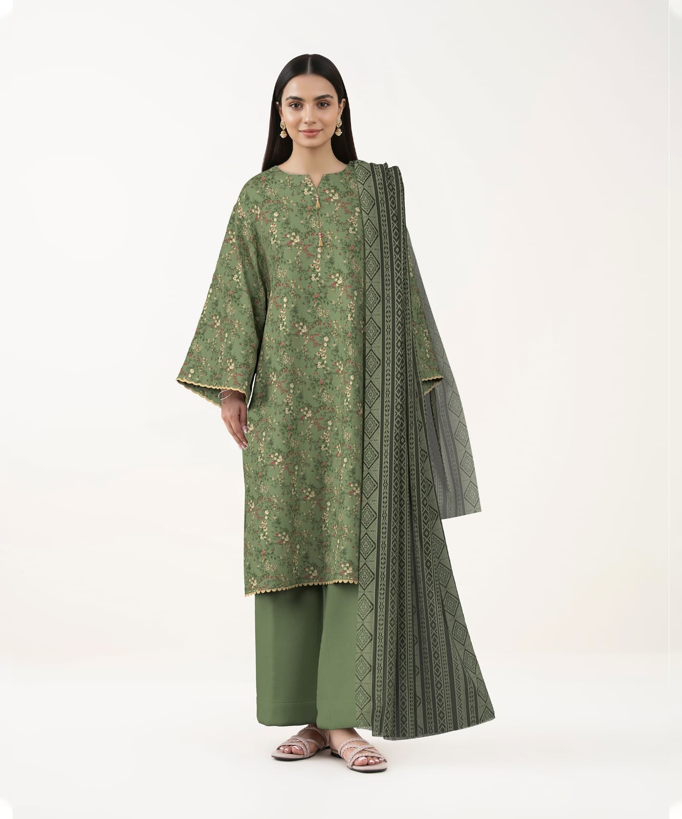 3 Piece Sapphire - Printed Lawn Suit
