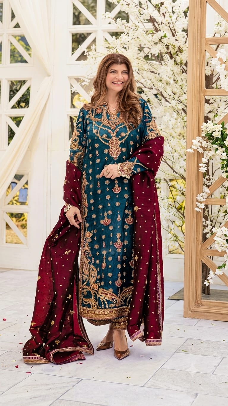 Hand-Embellished Tussar Silk | Fashion Fusion