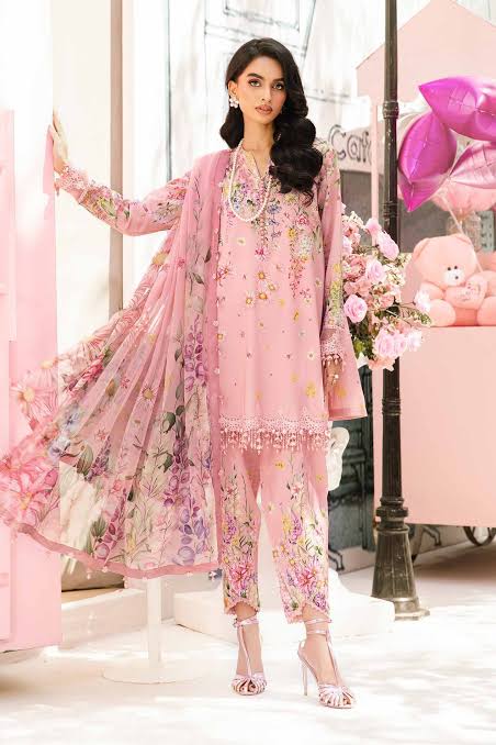 MARIA B. 3 Piece Unstitched Embroidered Lawn Suit